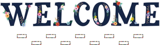 WILDFLOWERS WELCOME BULLETIN BOARD 55PCS