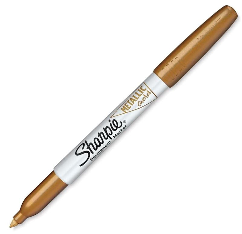 Sharpie Metallic Permanent Markers Fine Point Gold