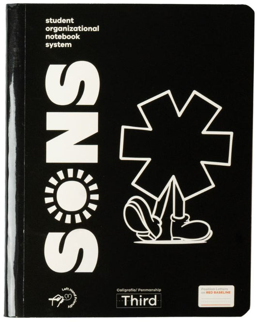 Libreta Caligrafia Primaria Third Negro
