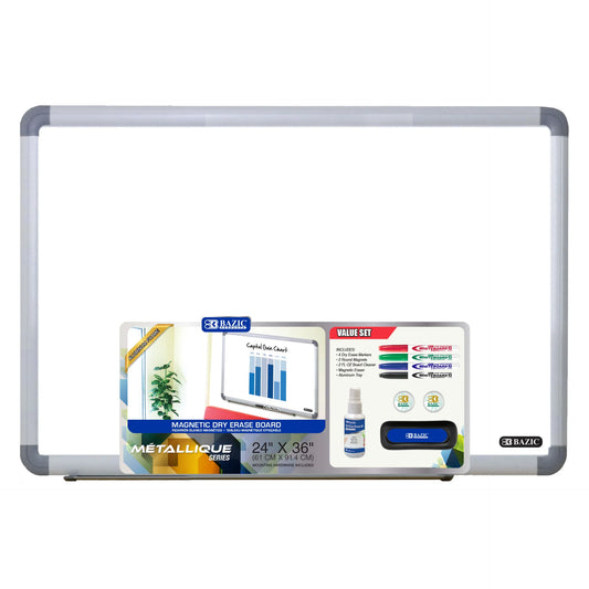 ALUMINIUM FRAMED MAGNETIC DRY ERASE 24" X 36"