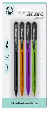 Exact Write Click | Silk Ble Pens | 3pk