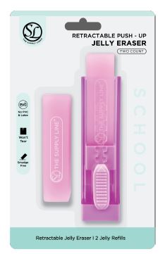 JELLY ERASER PUSH- PULL W REFILL ASST