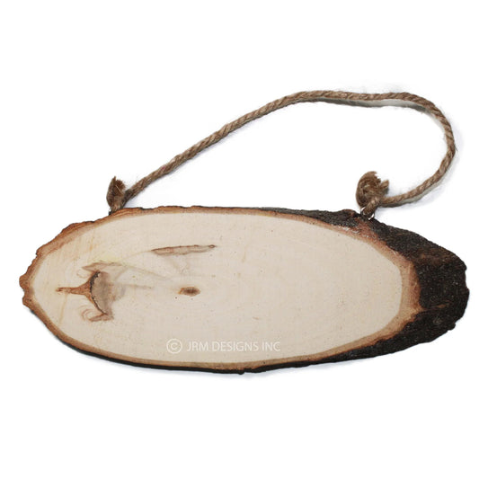 WOOD OVAL PLAQUE 9.25IN