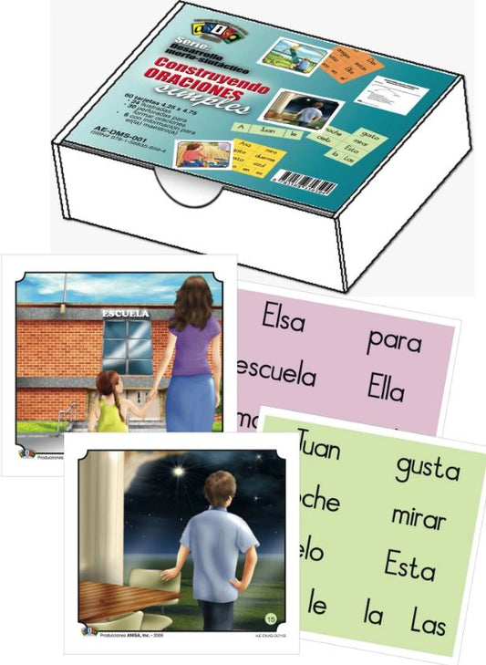 Tarjetas Construyendo Oraciones Simples Cj. 60