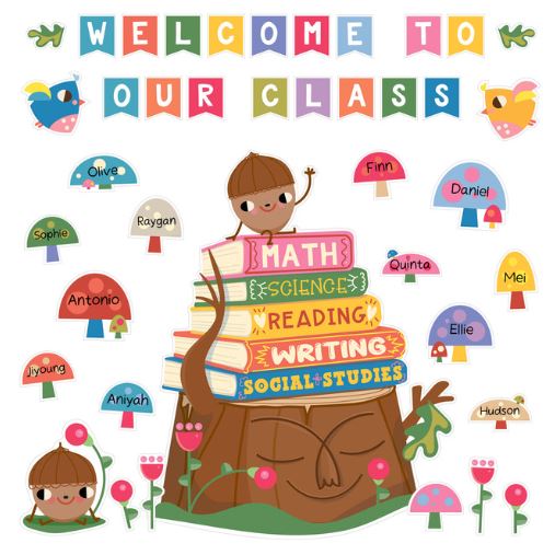 Fairy Tale Forest Welcome to Our Class Bulletin Board Set 63 PCS