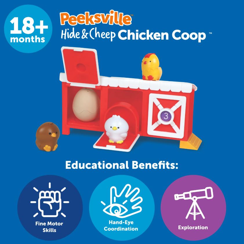 Peeksville Hide & Cheep Chicken Coop 8 PCS