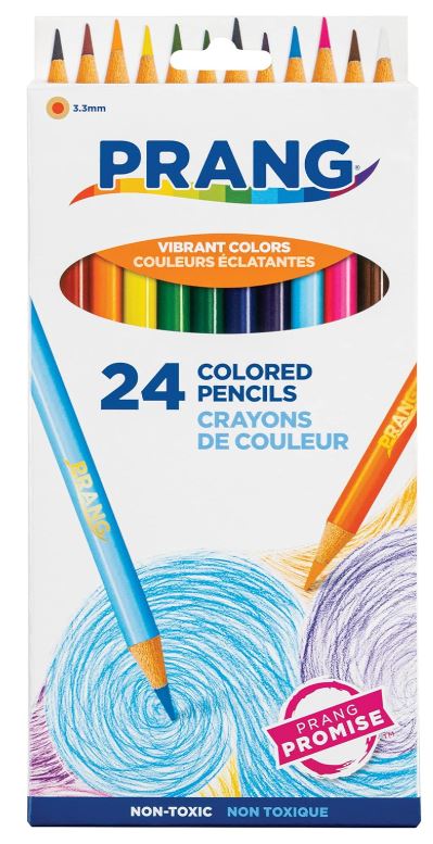 Prang Pre-Sharpened 7" Colored Pencils CJ. 24