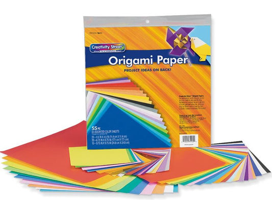 Origami Paper Asst. Color 9-3/4" x 9-3/4" 55 Sheet