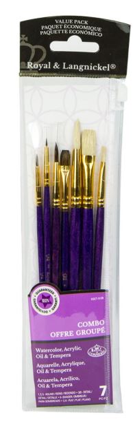 Combo Hair Variety Brush Set Pkg. 7