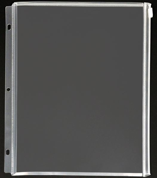 Expanding Zipper Binder Pockets Clear