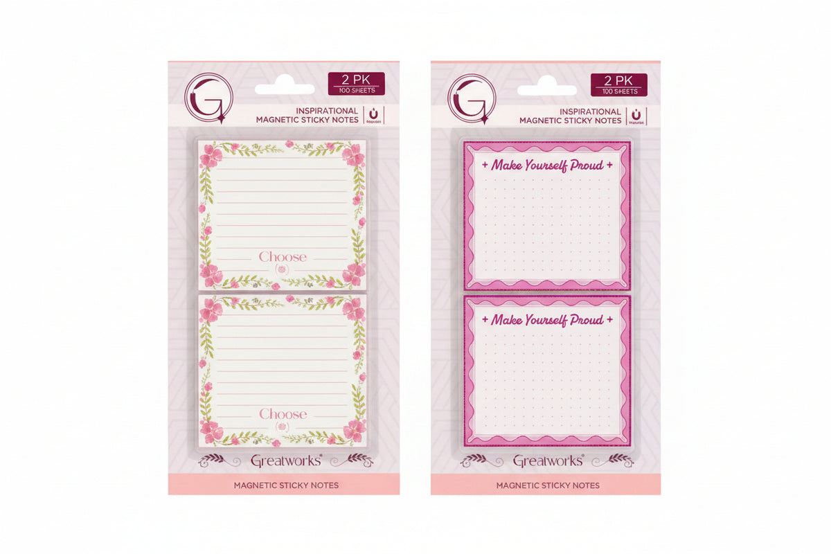 2pk Magnetic Sticky Notes Fashion - JA Riollano