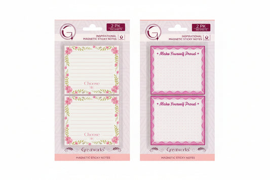 2pk Magnetic Sticky Notes Fashion - JA Riollano
