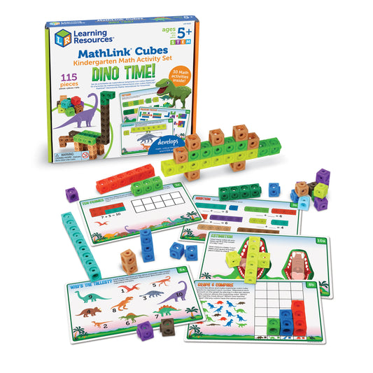 Mathlink Cubes Kinder Math Activity Set | Dino