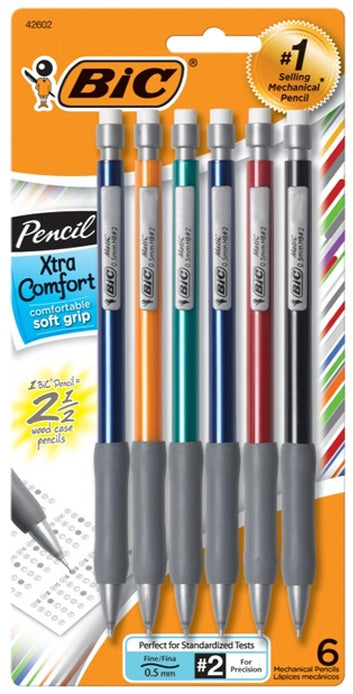 Pencil Xtra Comfort Fine #2 0.5mm 6 Paq.