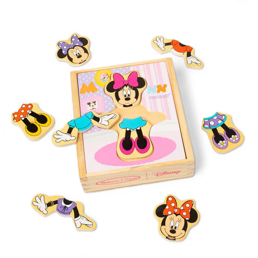 Disney Minnie Wooden Mix & Match Dress-Up Puzz