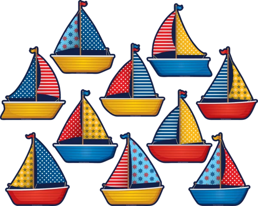 SAILBOATS ACCENTS 30PK