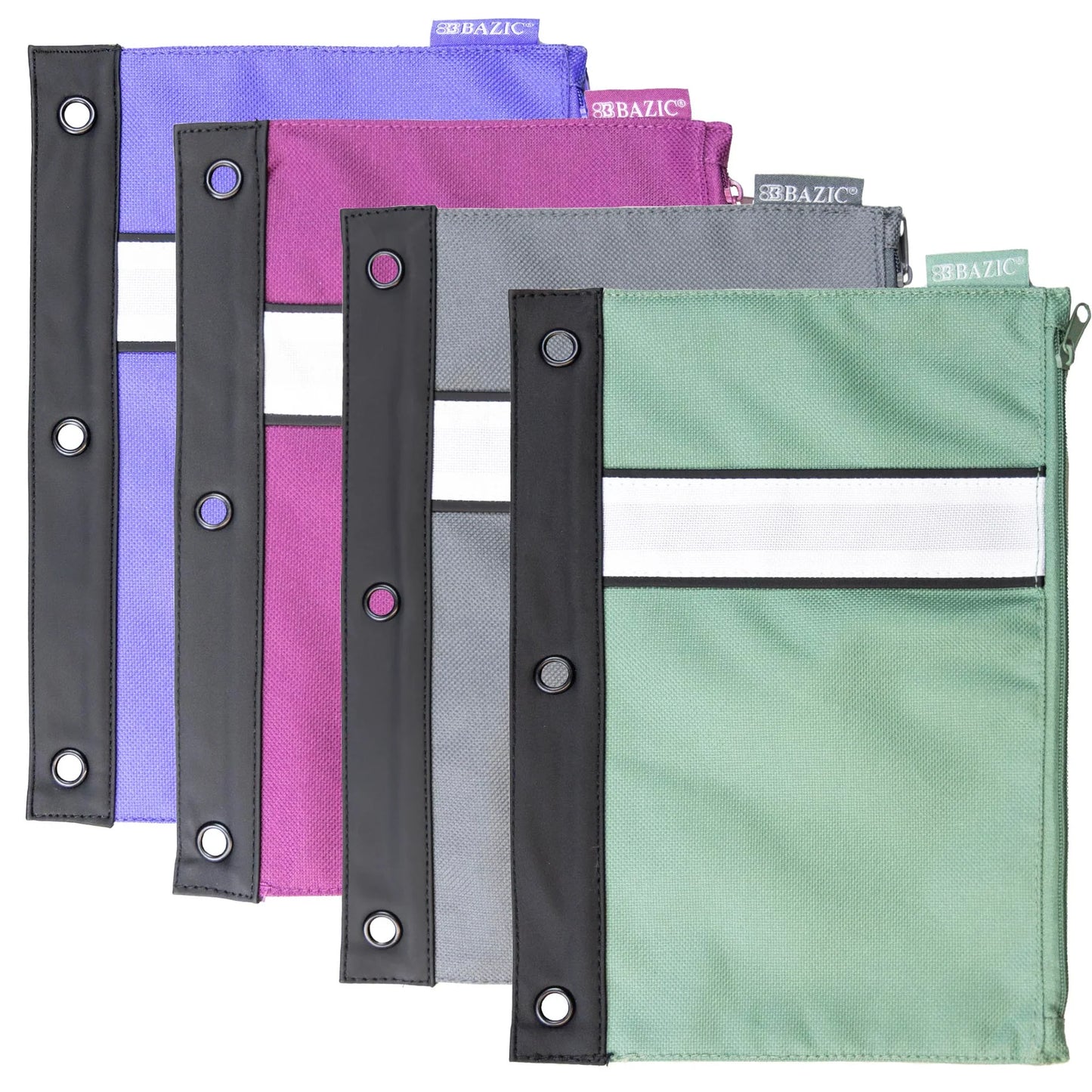3-RING PENCIL POUCH ASSORTED COLOR
