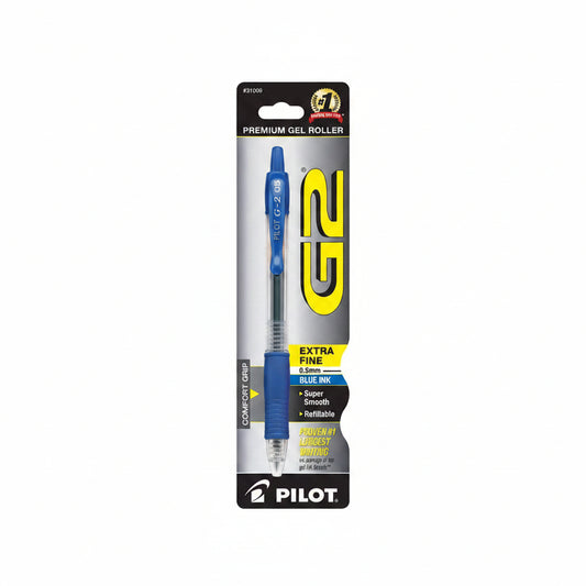 G2 Retractable Gel Pens Extra Fine Point 0.5 mm Blue Ink