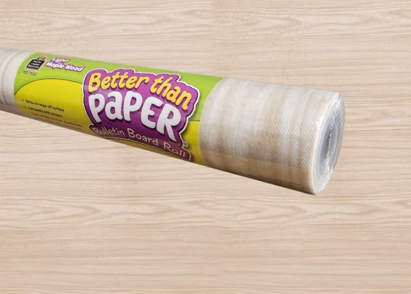 LIGHT MAPLE WOOD BETTER THAN PAPER BULLETIN ROLL