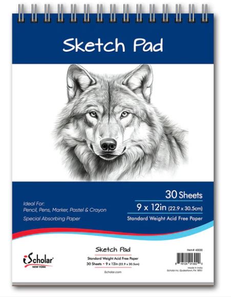 Sketch Pad 9" x 12" 30 Sheets