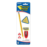 TRIANGLE YELLOW PENCIL W/SHARPENER