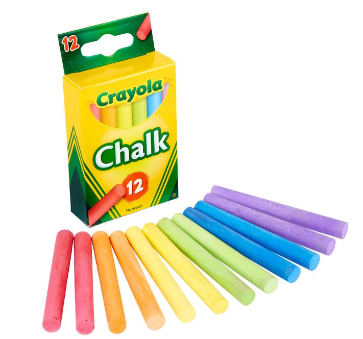Crayola Multi-Colored Chalk Pkg. 12