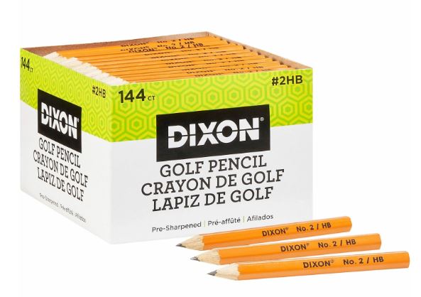 Golf Pencils Presharpened #2 Lead Soft Cj. 144