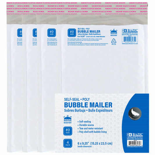 6X9 POLY BUBBLE MAILER 3\PACK