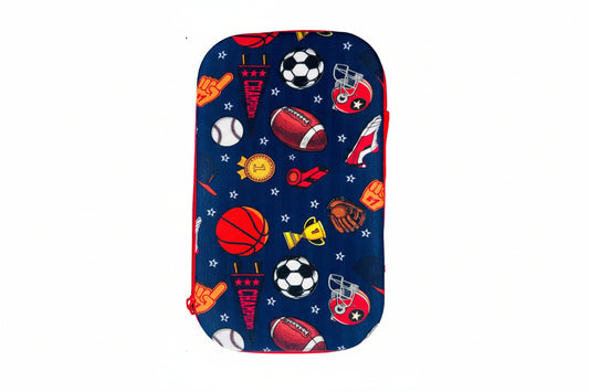Felt Shell Pencil Case-Boys Asst Sports and Video Games – imagen 1 - JA Riollano