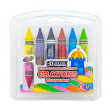 12 COLOR DOUBLE-ENDED JUMBO CRAYONS