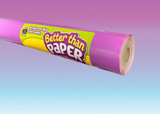 Purple and Blue Color Wash Better Than Paper Bulletin Board Roll