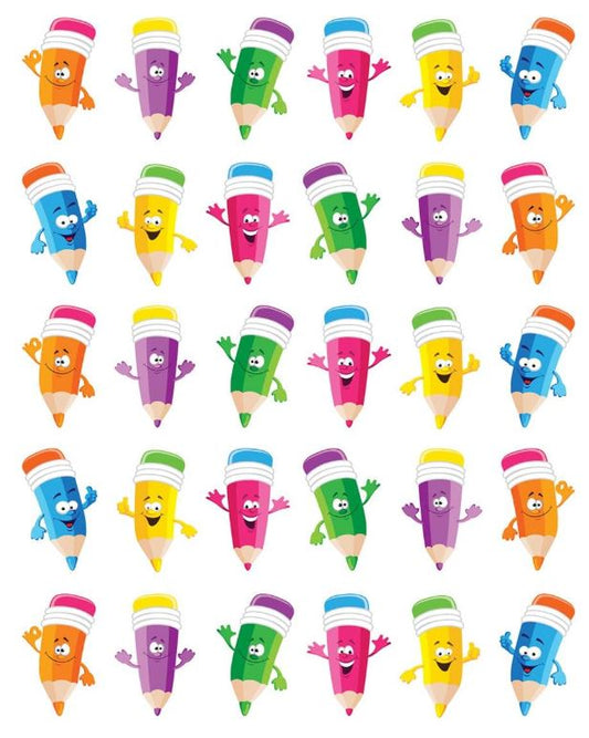 Pencil Smiley Faces Stickers Theme PQ. 120