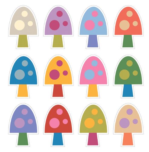 Mushrooms Cutouts 36 PCS