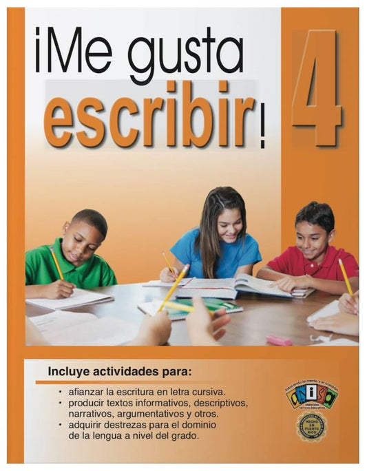 Cuaderno ¡Me Gusta Escribir! 4 - 4to Grado