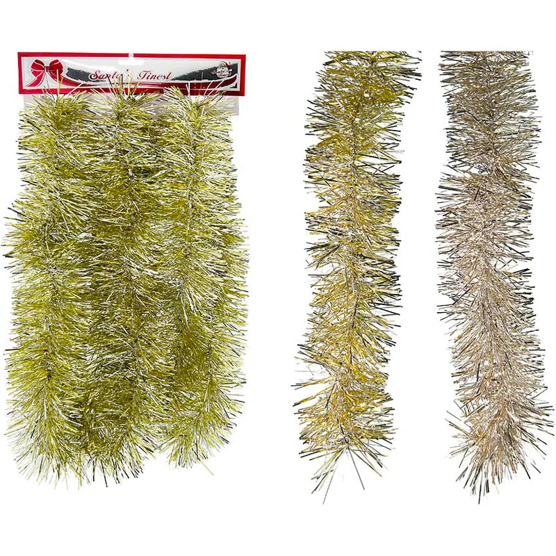 GARLAND THIN CUT 9FT 2ASTD GLD