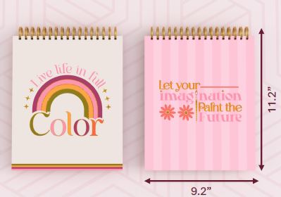 TOP SPIRAL SKETCHBOOK LIVE LIFE/PAINT FUTURE ASST (88 SHEETS)