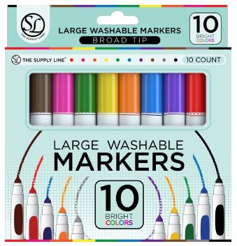Washable Broad Tip | 10ct