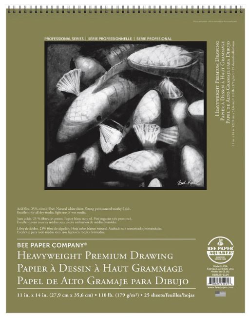 Heavyweight Premium Drawing Paper 11" X 14" 25 Sheet