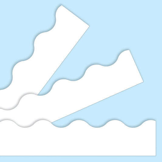 BORDER WHITE SOLID SCALLOPED