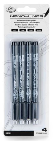 Nano-Liner Black Variety Set Pkg. 4