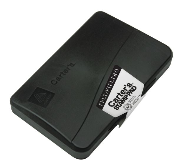 Carter's Felt Stamp Pad 3.15" x 6.12" Black Ink Pad