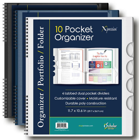 10 Pocket Poly Organizer