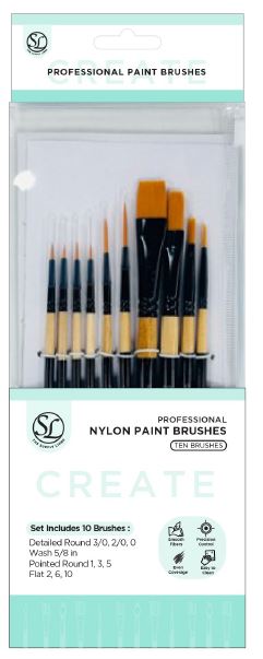 Pro Paint Brush Set | 10 pc64