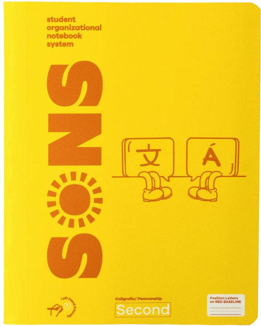Libreta Caligrafia Primaria Second Amarillo