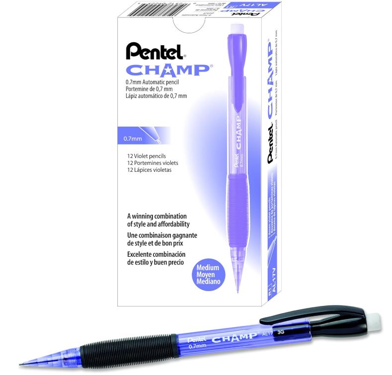 Champ Mechanical Pencil 0.7mm Violet Barrels