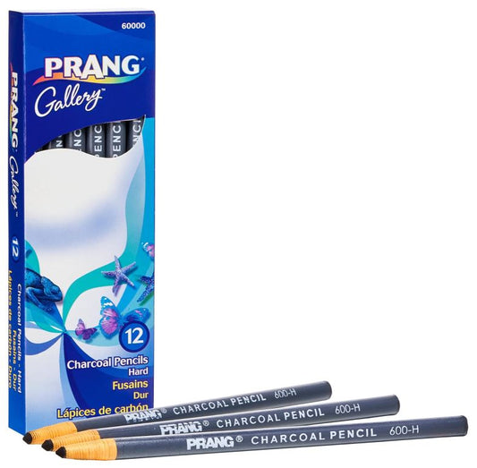 Charcoal Pencils, Hard Paper Wrapped Cj. 12