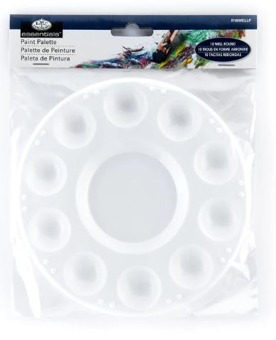 Round Plastic 10-Well Palette