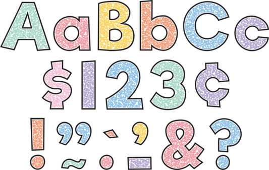 Colorful Composition 4" Everyday Letters Combo Pack