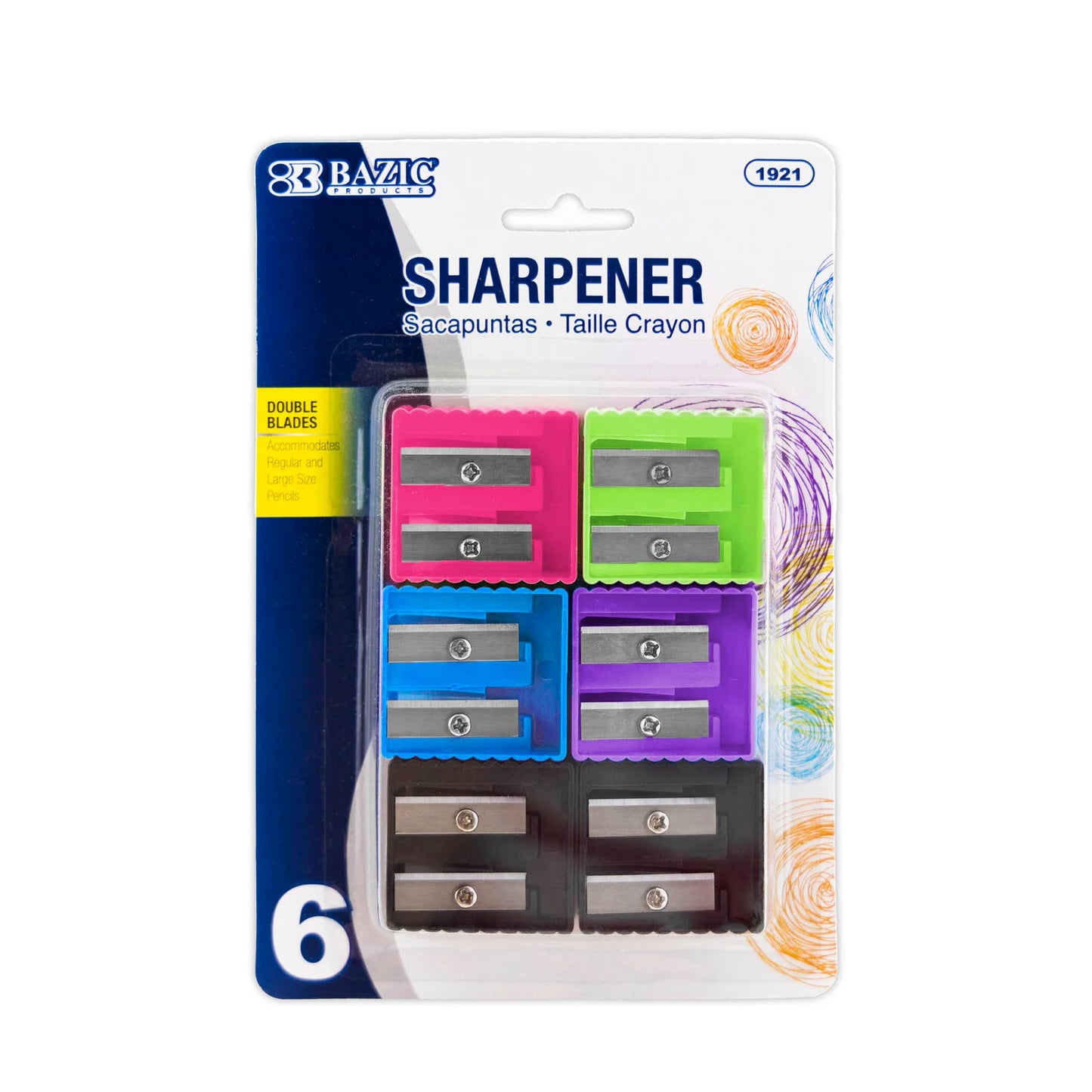 DUAL BLADES SQUARE SHARPENER PQT. 6