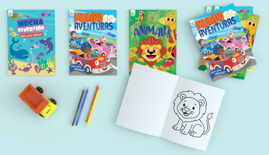 SPANISH NEUTRAL ASST COLORING BK 64PG